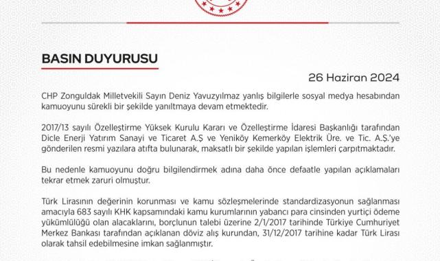 Maliye Bakanlığı, Deniz Yavuzyılmaz'ın iddialarını yanıtladı: Kamu zararı yok