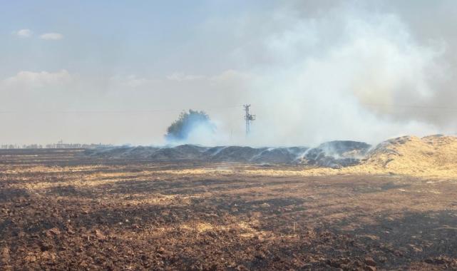 Mardin'de aynı tarlada dördüncü yangın: Bin 500 ton saman küle döndü