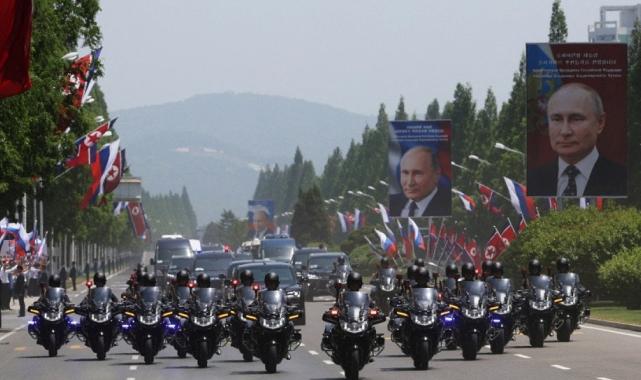 Putin Kuzey Kore'de: Kararlı desteği için Kim'e teşekkür etti
