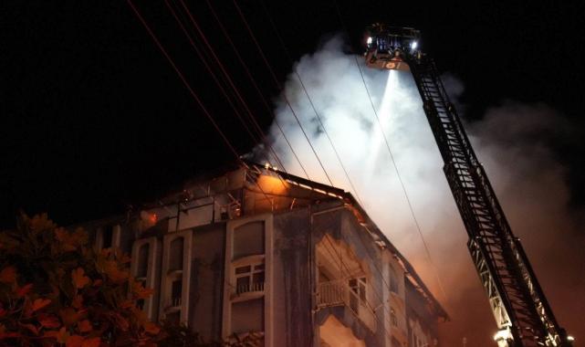 Samsun'da 5 katlı binada çıkan yangın vatandaşları korkuttu