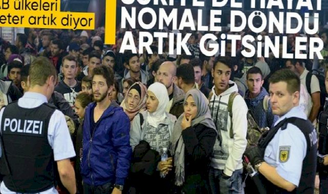 AB, göçmenleri geri gönderecek: Suriye'de durum iyileşti