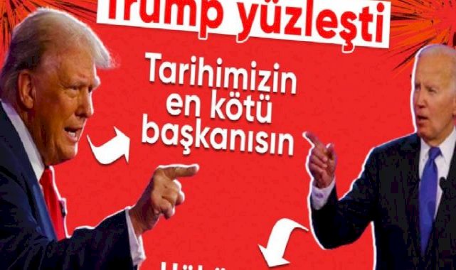 Joe Biden ve Donald Trump, seçim tartışmasında karşı karşıya geldi