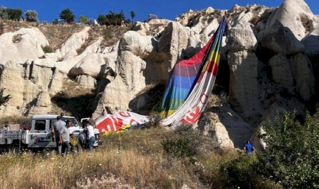 Kapadokya'da balon pilotu 20 kişinin hayatını kurtardı