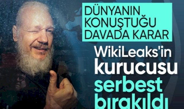 WikiLeaks'in kurucusu Julian Assange serbest bırakıldı