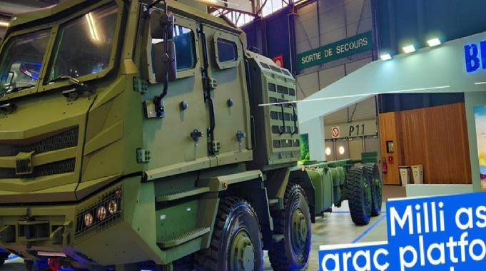 Yerli ağır silah askeri araç platformu yurt dışında tanıtıldı