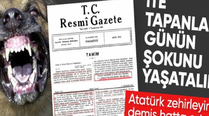 1932 yılında başıboş köpekler için Resmi Gazete&#039;de yayınlanan karar