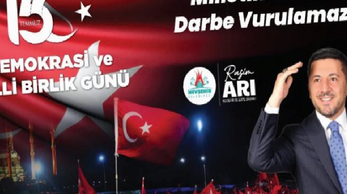 Başkan Arı&#039;dan 15 Temmuz mesajı