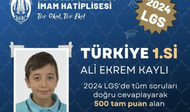 Beyoğlu İmam Hatip, LGS'de birinci çıkardı