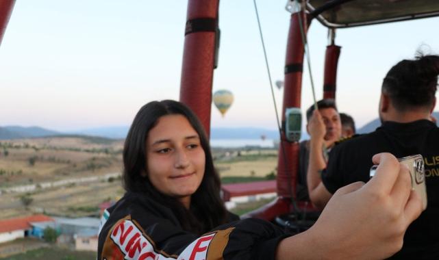 Burdur da Kapadokya gibi balon turizmine başladı