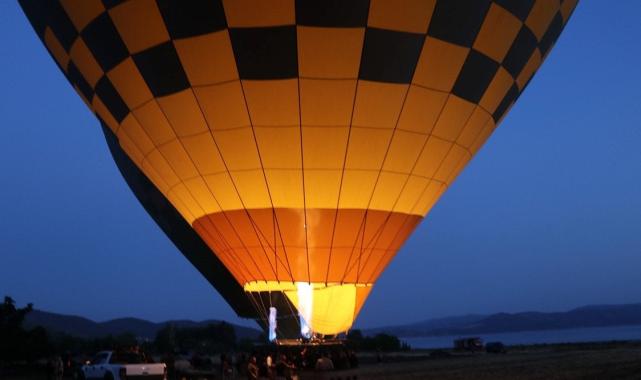 Burdur da Kapadokya gibi balon turizmine başladı