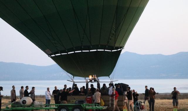 Burdur da Kapadokya gibi balon turizmine başladı