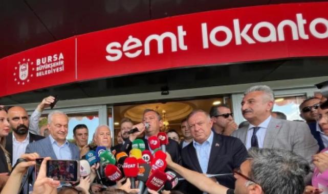 Bursa'nın ilk semt lokantası Özgür Özel'in katılımıyla açıldı