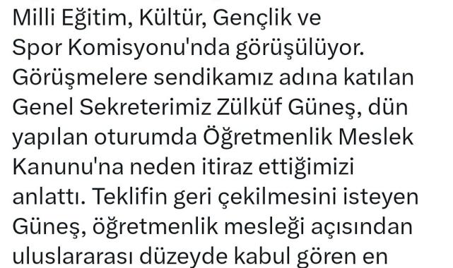 Eğitim-Sen: Öğretmenlik Meslek Kanunu Teklifi Geri Çekilmeli!