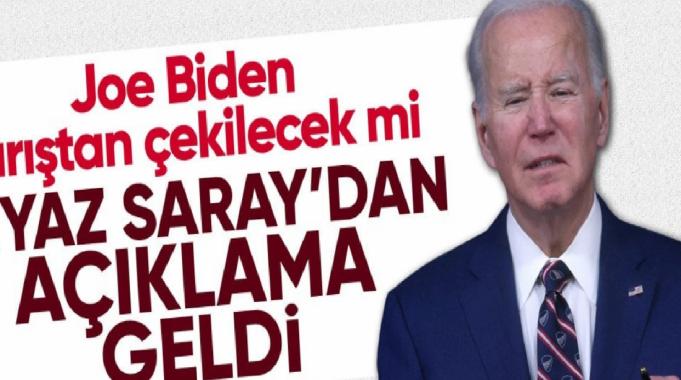 Eleştirilerin hedefindeki Joe Biden&#039;ın başkanlık yarışından kesinlikle çekilmeyeceğini bildirildi