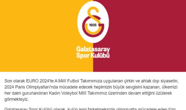 Galatasaray: Olimpiyatta mücadele eden tüm sporcularımızın yanındayız