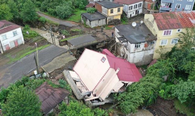 Giresun'da sağanak: Sel ve heyelanlara neden oldu