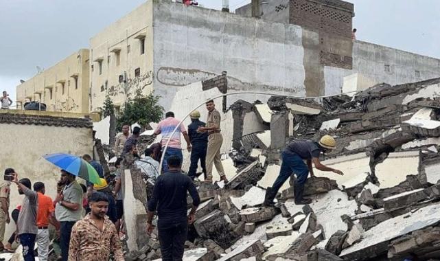 Hindistan'da 6 katlı bina çöktü: 7 ölü