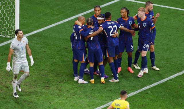 Hollanda, Romanya'yı üç golle EURO 2024'ün dışına itti