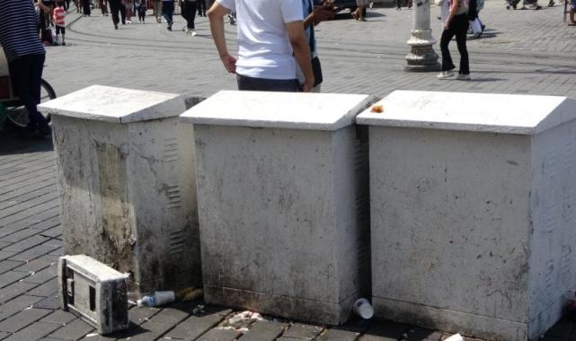 İstanbul'da tehlike saçan trafonun etrafına polis şeridi