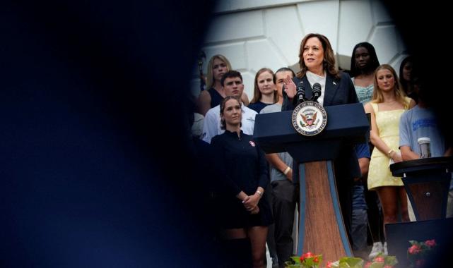 Joe Biden'ın adaylıktan çekilmesiyle dikkat çeken Kamala Harris, Beyaz Saray'da