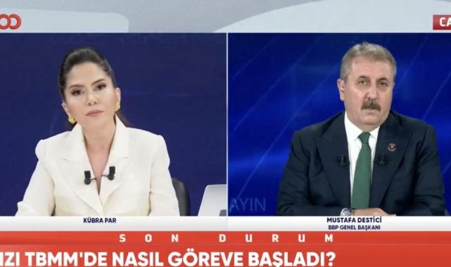 Kızı Meclis'te işe başlayan Mustafa Destici'yle Kübra Par arasında gergin anlar