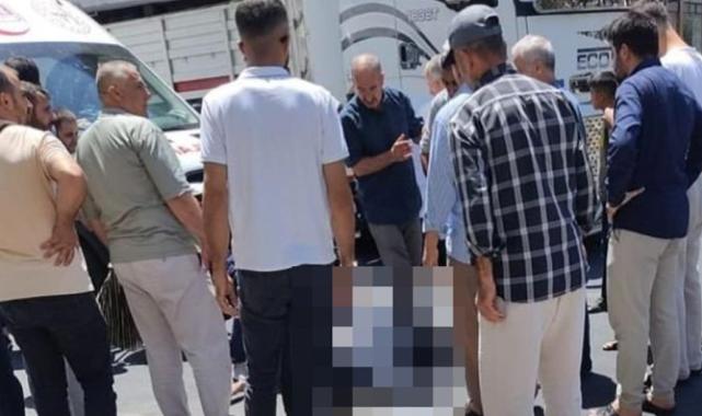 Mardin'de tırın çarptığı yaşlı adamın öldüğü kaza kamerada