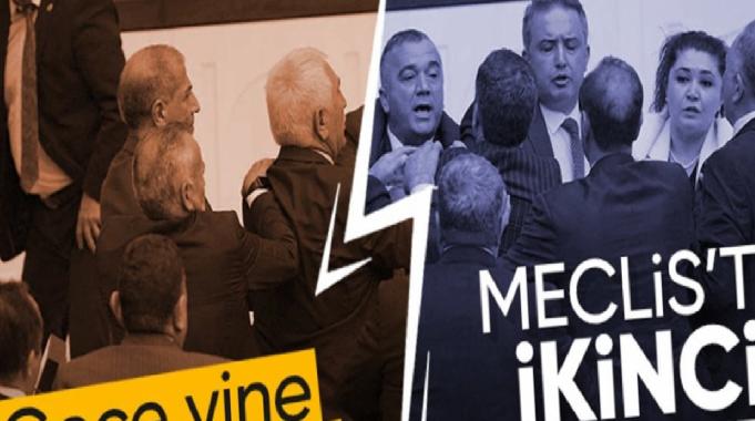 Meclis&#039;te MHP ve İyi Partili vekiller kavga etti: Ortalık birbirine girdi