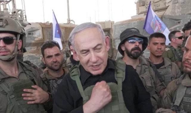 Netanyahu Refah sınırındaki askerlerini ziyaret etti