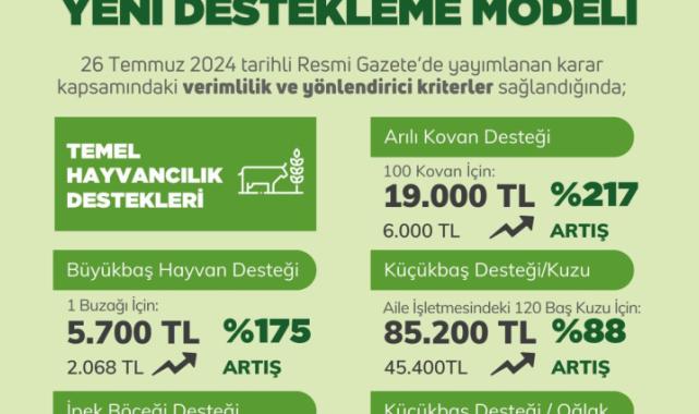 Planlı üretime kapsamlı destekleme