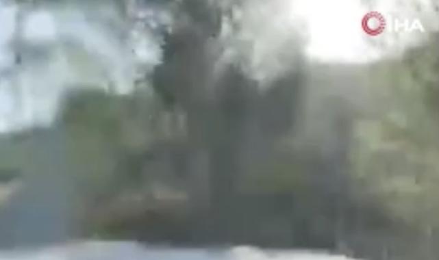 Sinop'ta sürücü canlı yayın yaparken aracıyla uçuruma düştü