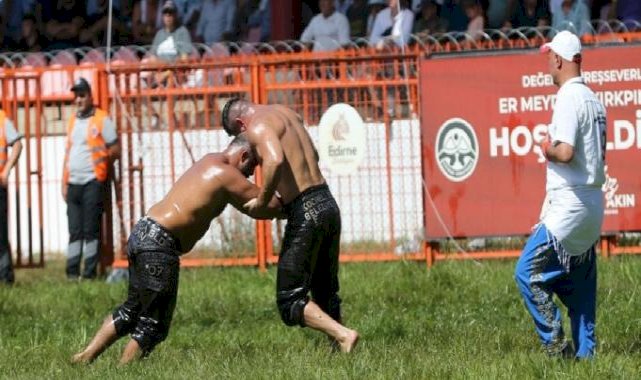 663. Tarihi Kırkpınar Yağlı Güreşleri'nde ikinci tur maçları sona erdi