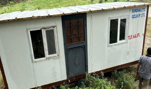 Antalya'da eşi için aldığı konteyneri çaldılar