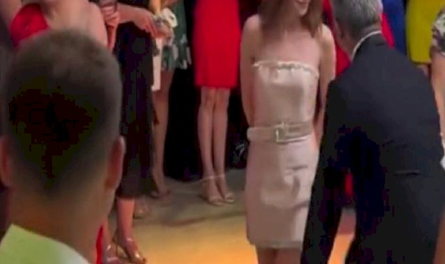 Elçin Sangu'dan Çerkes dansı performansı