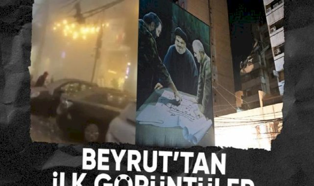 İsrail'in bombaladığı Beyrut'tan ilk görüntüler
