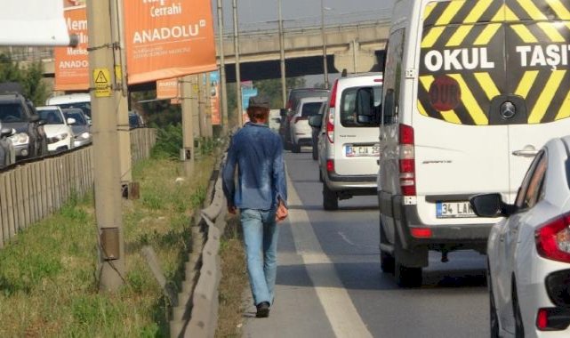 İstanbul'da yıllardır E-5 karayolunda yürüyor