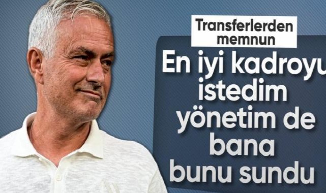 Jose Mourinho: Kulübün transferde çıkardığı işten memnunum