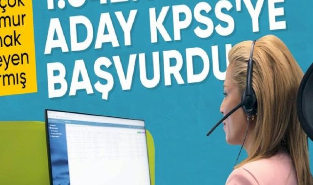 KPSS Lisans oturumlarına 1,6 milyon kişi başvurdu