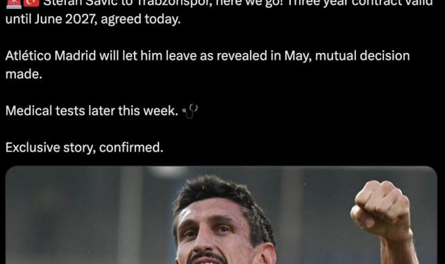 Dünya devinden Trabzonspor'a...Trabzonspor, Stefan Savic'le anlaştı