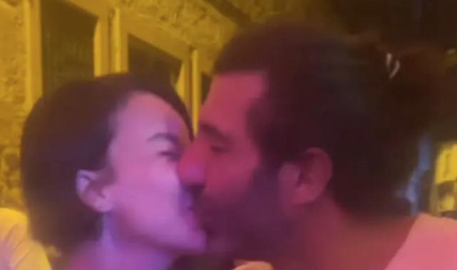 Ünlü sunucu Nursel Ergin, eski eşi Murat Akyer ile dudak dudağa poz verdi