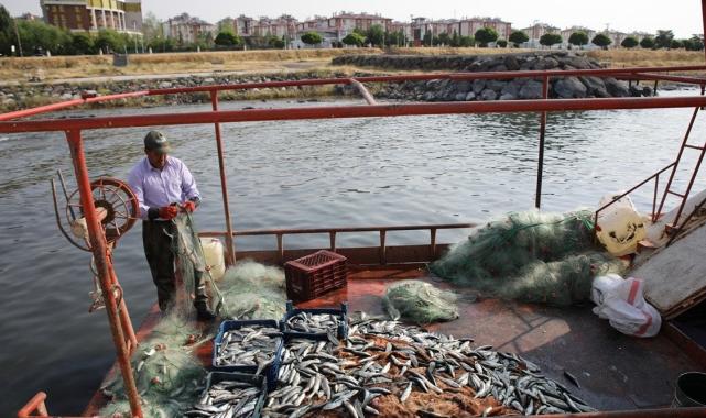Van Gölü'nde balıkçılar inci kefali avına başladı
