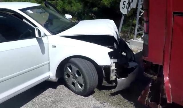 Antalya'da turist eğlencesine katılan şoför kazaya neden oldu