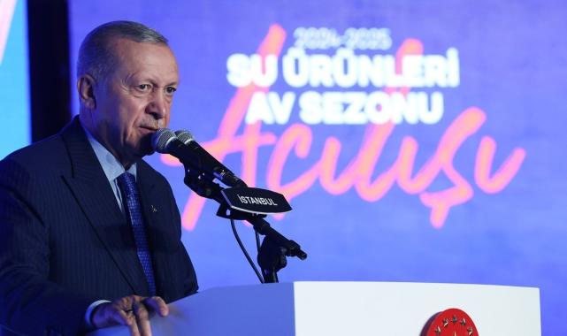 Cumhurbaşkanı Erdoğan, 2024-2025 Su Ürünleri Av Sezonu Açılışı'na katıldı
