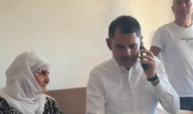 Cumhurbaşkanı Erdoğan, Adıyamanlı depremzede ile görüştü