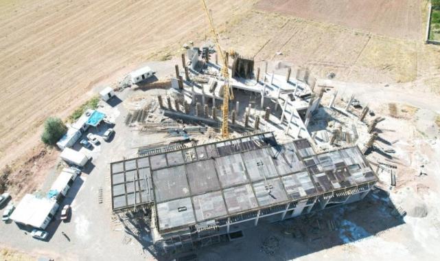 Devlet Bahçeli'nin hibe ettiği arazide Alevi Kültürü ve Cemevi Külliyesi inşaatı sürüyor