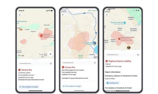 Google Haritalar'ın orman yangını takibi özelliği Türkiye'ye geldi