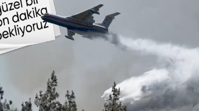 İzmir&#039;deki yangına hem havadan hem karadan müdahale ediliyor