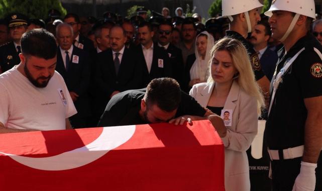 Kastamonu'da şehit olan polis memuru Ahmet Şahan için tören düzenlendi