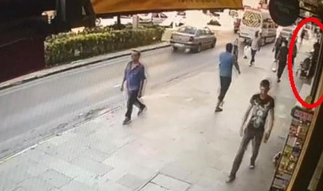 Kocaeli'de kucağında çocukla bebek arabası çaldı