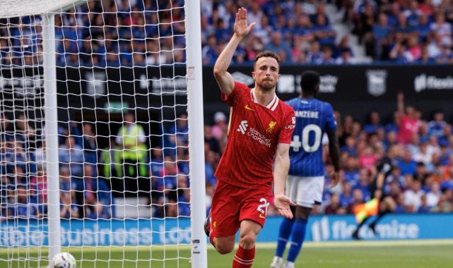 Liverpool, Ipswich Town deplasmanında kazandı! Salah bir rekor daha kırdı
