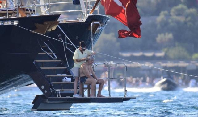 Rahmi Koç'un Bodrum'da deniz keyfi